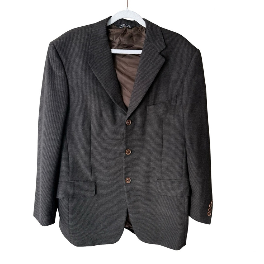 Harry Rosen Samuelsohn J.P. Tilford Wool Blazer Size 40R Made in Canada Classic